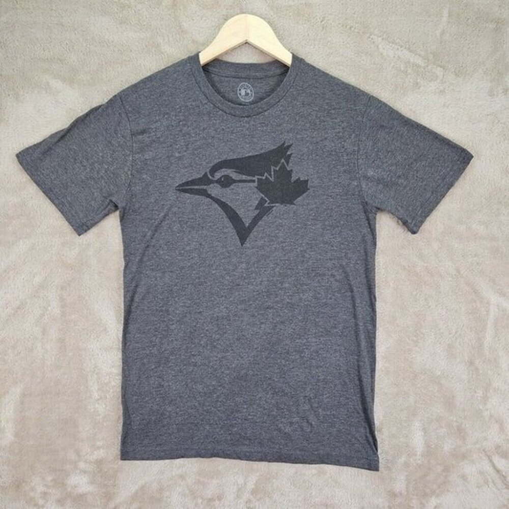 MLB Toronto Blue Jays T-Shirt Genuine Merchandise Men's Size S Gray Short Sleeve